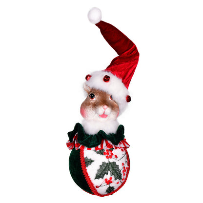 Vickerman 4.5" Holly Jolly Collection Squirrel Christmas Ornament Assortment Pack of 2