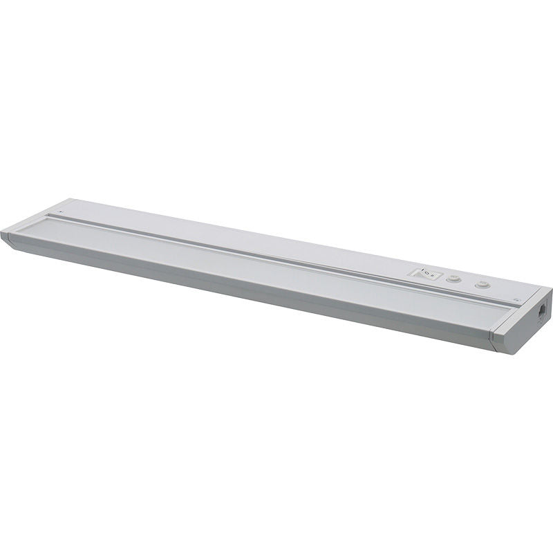 Westgate 18In Adj. Head Under Cab. 3Cct + 9 RGB Modes, Push-Button Control, Cords Incl., White, Undercabinet Lighting, 8W, 440 Lumens, 30K/40K/50K + RGB, White Finish None