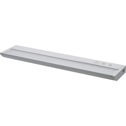 Westgate 18In Adj. Head Under Cab. 3Cct + 9 RGB Modes, Push-Button Control, Cords Incl., White, Undercabinet Lighting, 8W, 440 Lumens, 30K/40K/50K + RGB, White Finish None