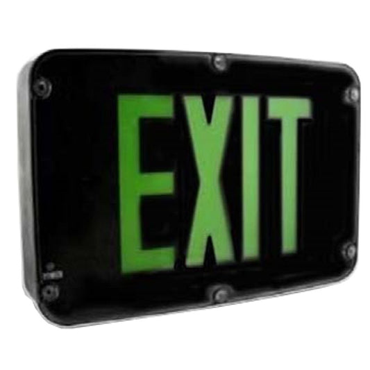 Westgate Nema 4X Rated LED Exit Sign, Double Face, Green Black Em Incl., LED Exit & Emergency Lighting, 3.8W