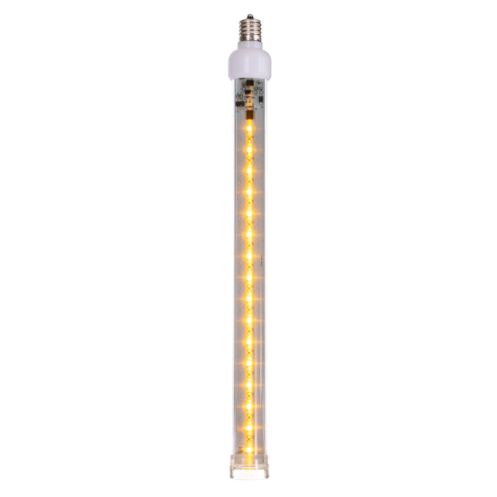 Vickerman 5 Pack of 12" Yellow LED SnowFall Tube Bulb C9-E17 Nickel Base.