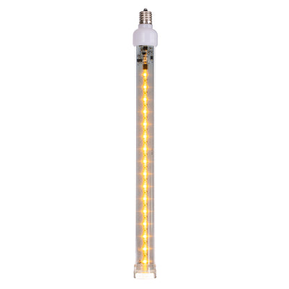 Vickerman 5 Pack of 12" Yellow LED SnowFall Tube Bulb C9-E17 Nickel Base.