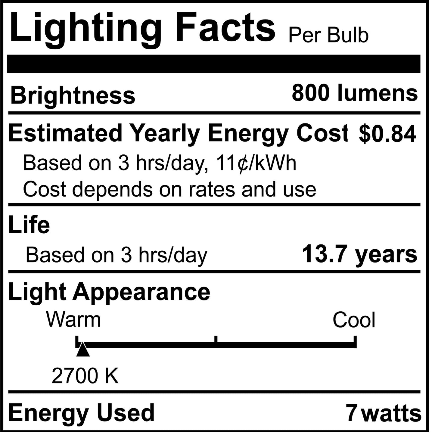 Bulbrite 862059 LED Filament Pack of (4) 7 Watt Dimmable A15 Light Bulb with Milky Glass Finish and Medium (E26) Base - 2700K (Warm White Light), 800 Lumens