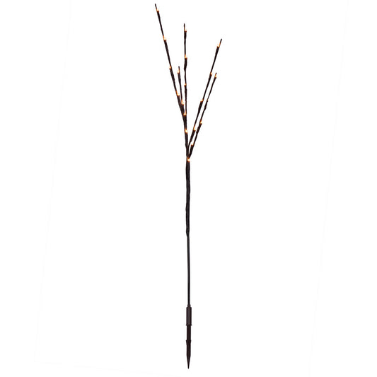 Vickerman 60 Gold Wide Angle LED Twig Light Set on Brown Wire Pack of 3