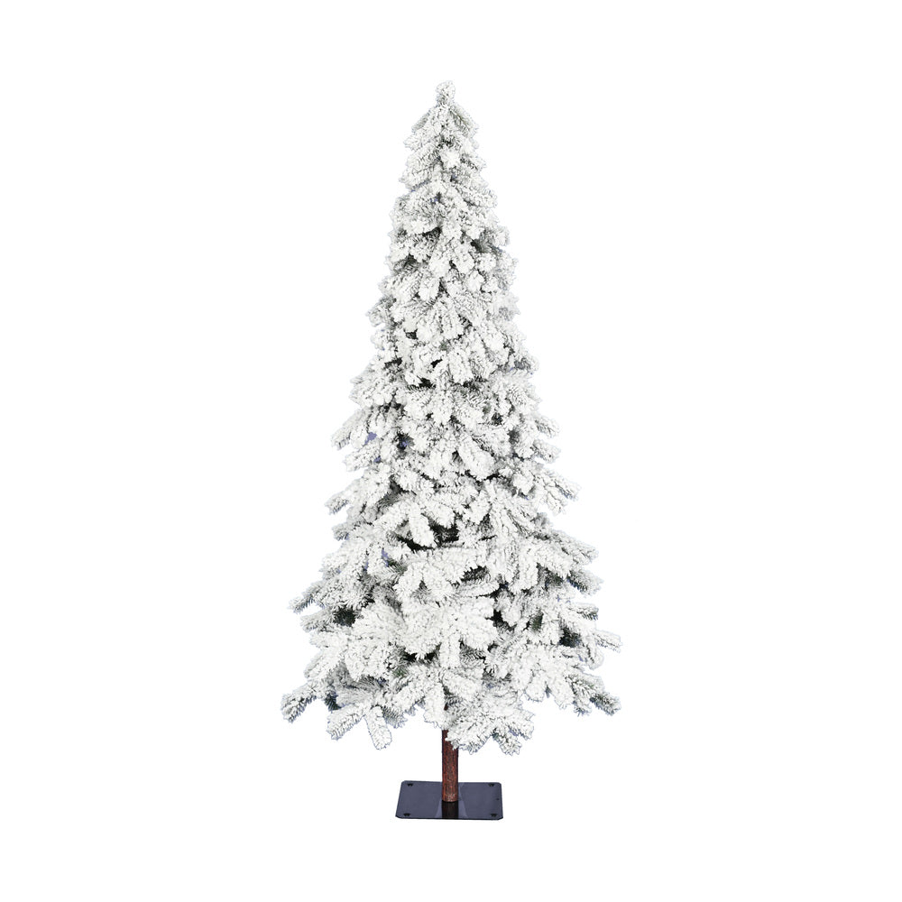 Vickerman 7' Flocked Spruce Artificial Christmas Tree Unlit