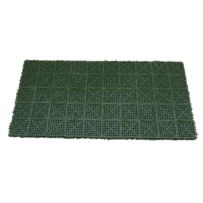 Vickerman 50" Artificial Green Boxwood Mat.