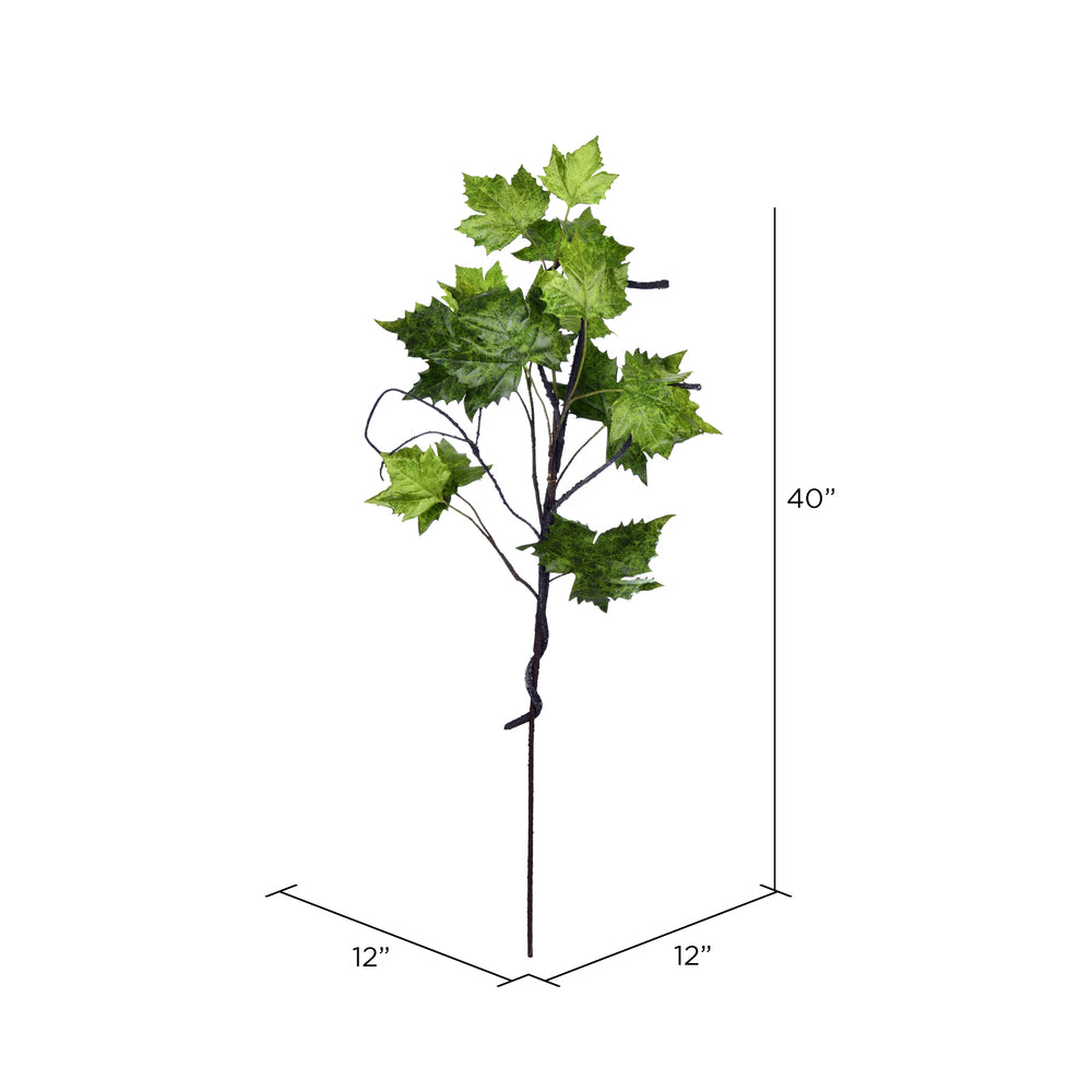 Vickerman 40" Artificial Green Plantanus Leaf Spray.