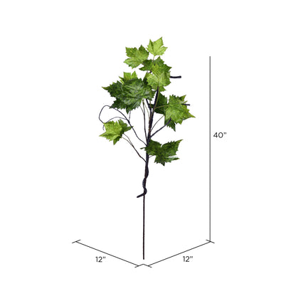 Vickerman 40" Artificial Green Plantanus Leaf Spray.