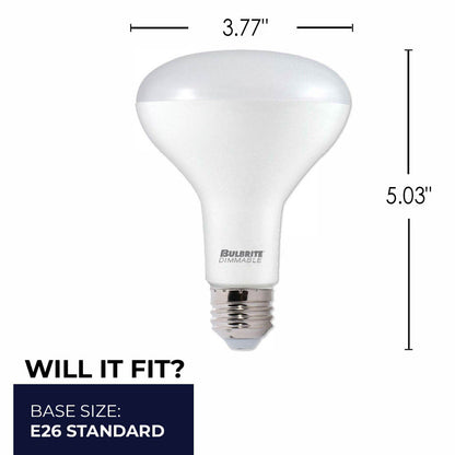 Bulbrite 772859 LED Filament 11 Watt Dimmable BR30 Light Bulb with Frost Glass Finish and Medium (E26) Base - 3000K (Soft White Light), 1000 Lumens