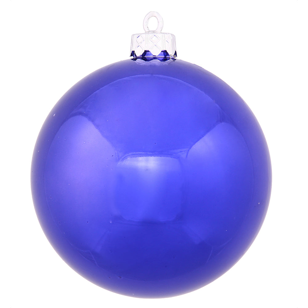 Vickerman 12" Cobalt Shiny Ball Ornament