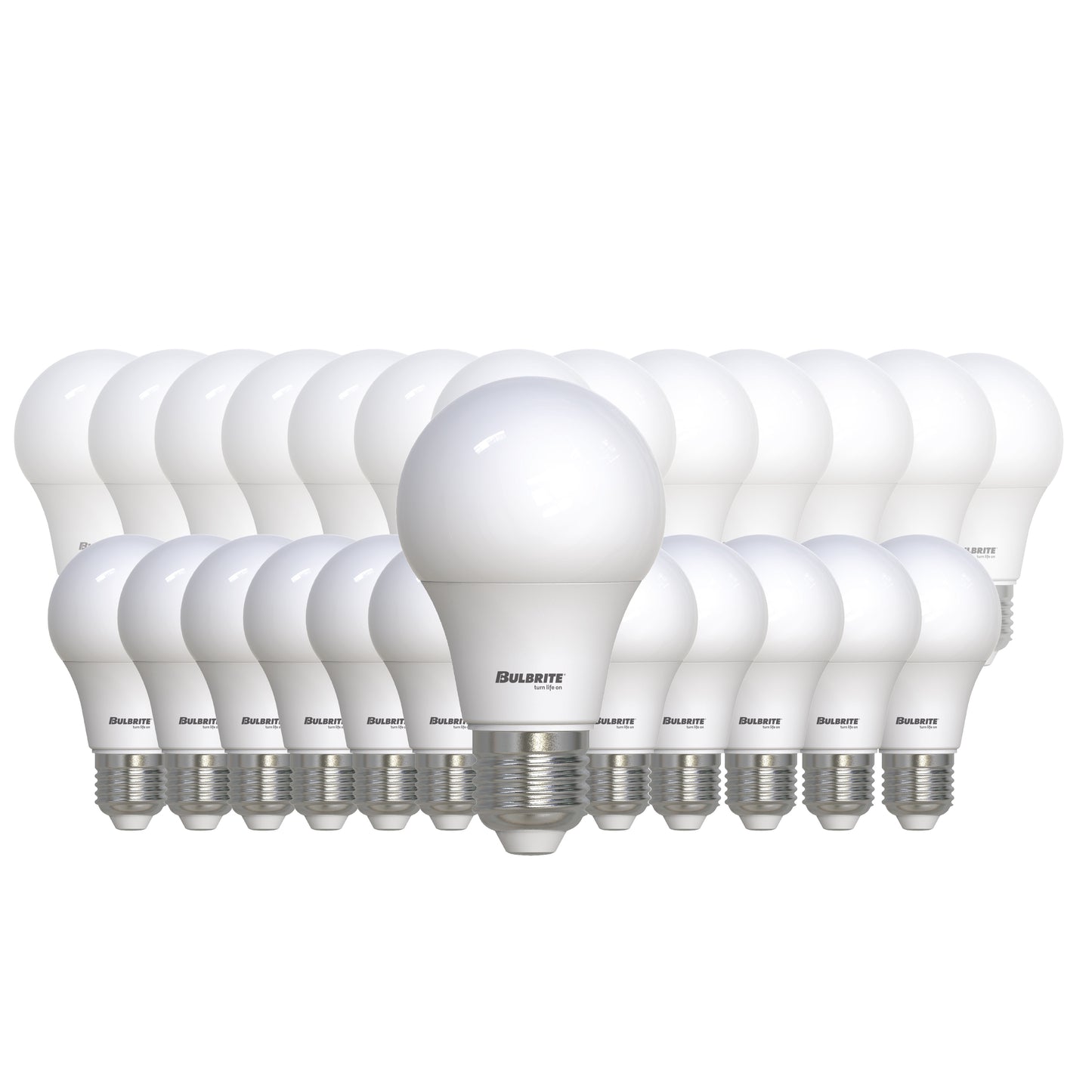 Bulbrite 774252 LED Filament Pack of 25, 8.5 Watt Non-Dimmable A19 Light Bulb with Frost Finish and Medium Screw E26 Base - 3000K(Soft White Light), 750 lumens