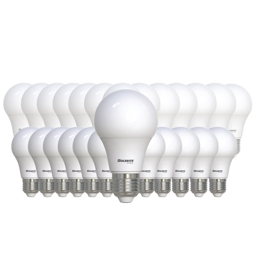 Bulbrite 774252 LED Filament Pack of 25, 8.5 Watt Non-Dimmable A19 Light Bulb with Frost Finish and Medium Screw E26 Base - 3000K(Soft White Light), 750 lumens