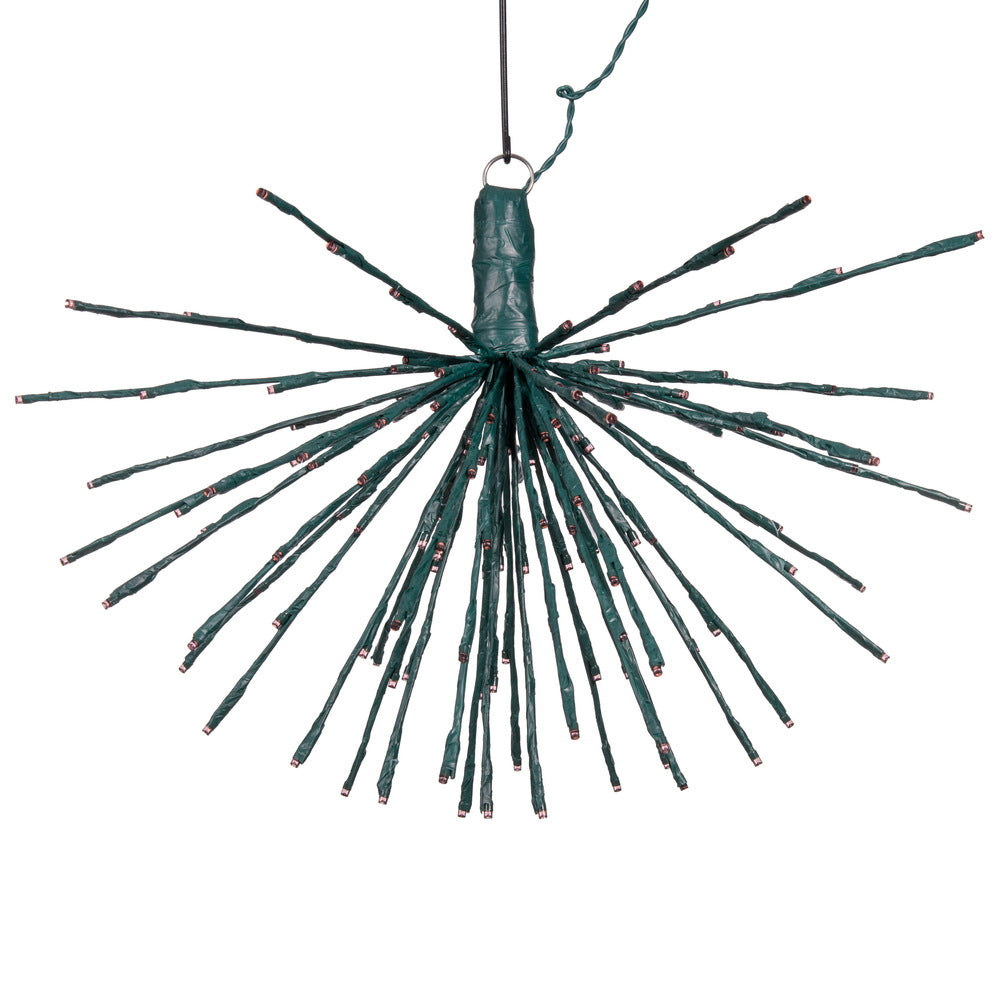 Vickerman 160Lt x 24" Green Starburst Purple 5mm LED Lights.