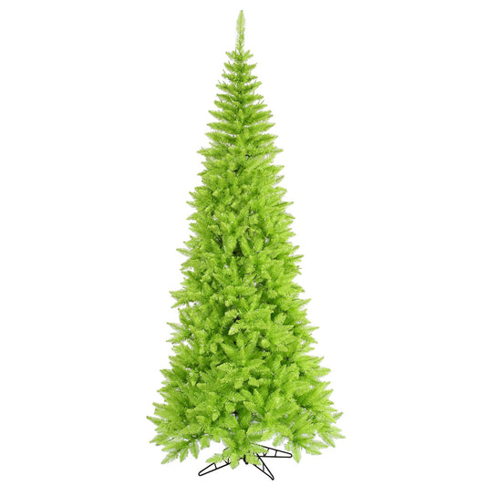 Vickerman 9' Lime Fir Slim Artificial Christmas Tree Unlit