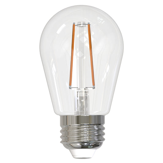 Bulbrite LED Filament 2.5 Watt Dimmable S14 Light Bulb with Clar finish and Medium (E26) Base  - 2700K Warm White Light, 250 Lumens