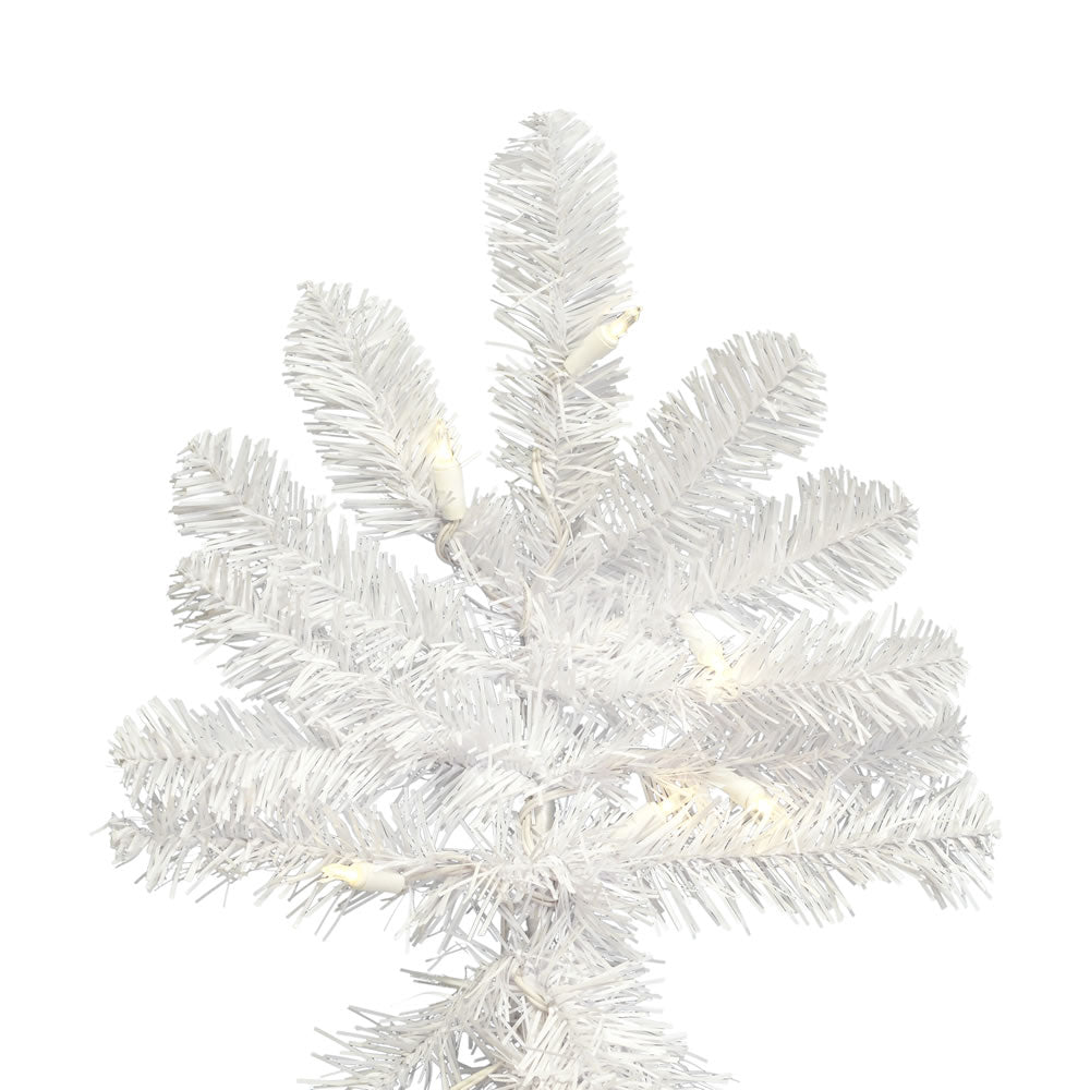 Vickerman 5.5' White Upside Down Artificial Christmas Tree 250 Pure White Single Mold LED Lights