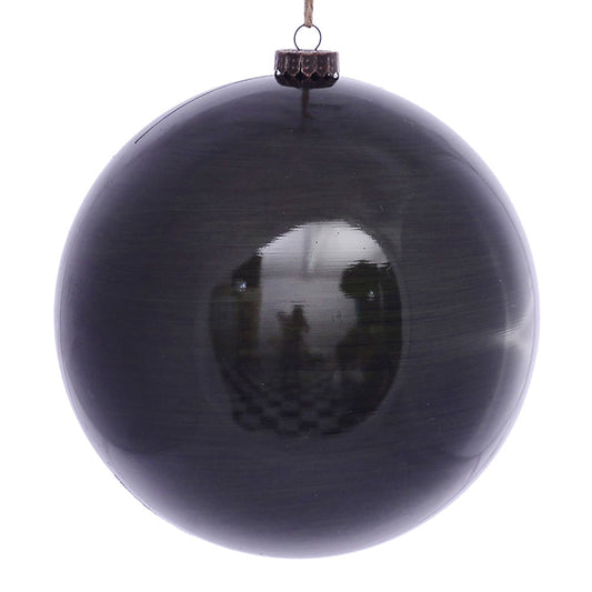 Vickerman 8" Moss Green Wood Grain Ball Ornament 2 per Bag