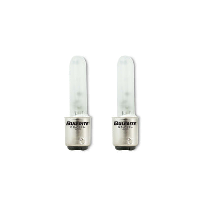 BULBRITE KRYPTON/XENON T3 DOUBLE-CONTACT BAYONET (BA15d) 60W DIMMABLE LIGHT BULB 2700K/WARM WHITE 2PK (473261)