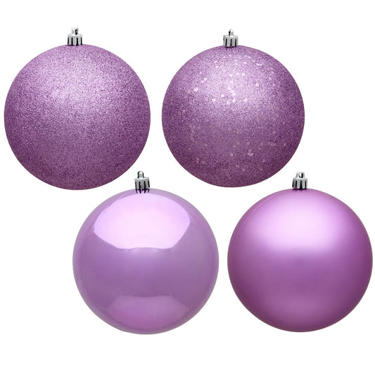 Vickerman 1.6" Orchid 4-Finish Ball Ornament Assortment 96 per Box