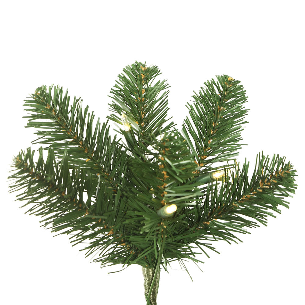 Vickerman 6.5' Oregon Fir Artificial Christmas Tree Wide Angle Single Mold Warm White LED Lights