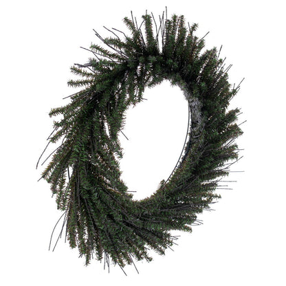 Vickerman 24" Vienna Twig Artificial Christmas Wreath Unlit