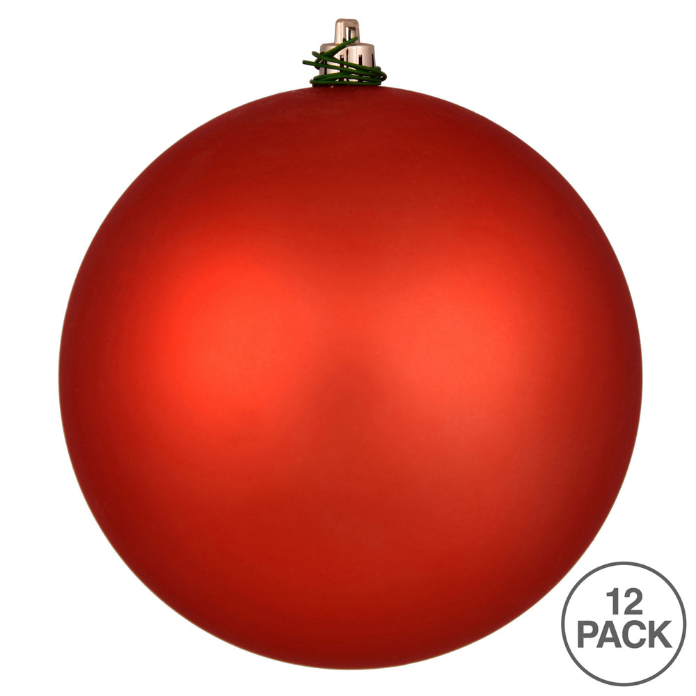 Vickerman 3" Bittersweet Matte Ball Ornament 12 per Bag