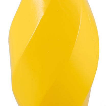 Vickerman 8" Yellow Shiny Swirl Finial Ornament Pack of 6