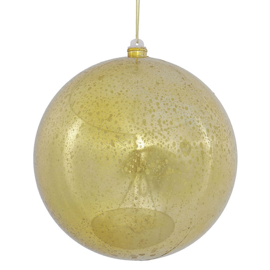 Vickerman 8" Gold Shiny Mercury Ball Ornament