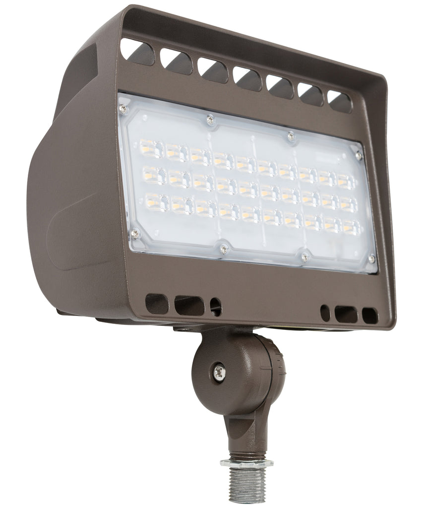 Westgate LED Architectural Flood Lights LF4 Series 120V-277V, Outdoor Lighting, 50W, 6750 Lumens, 5000K, Bronze 0~10V Dimmable