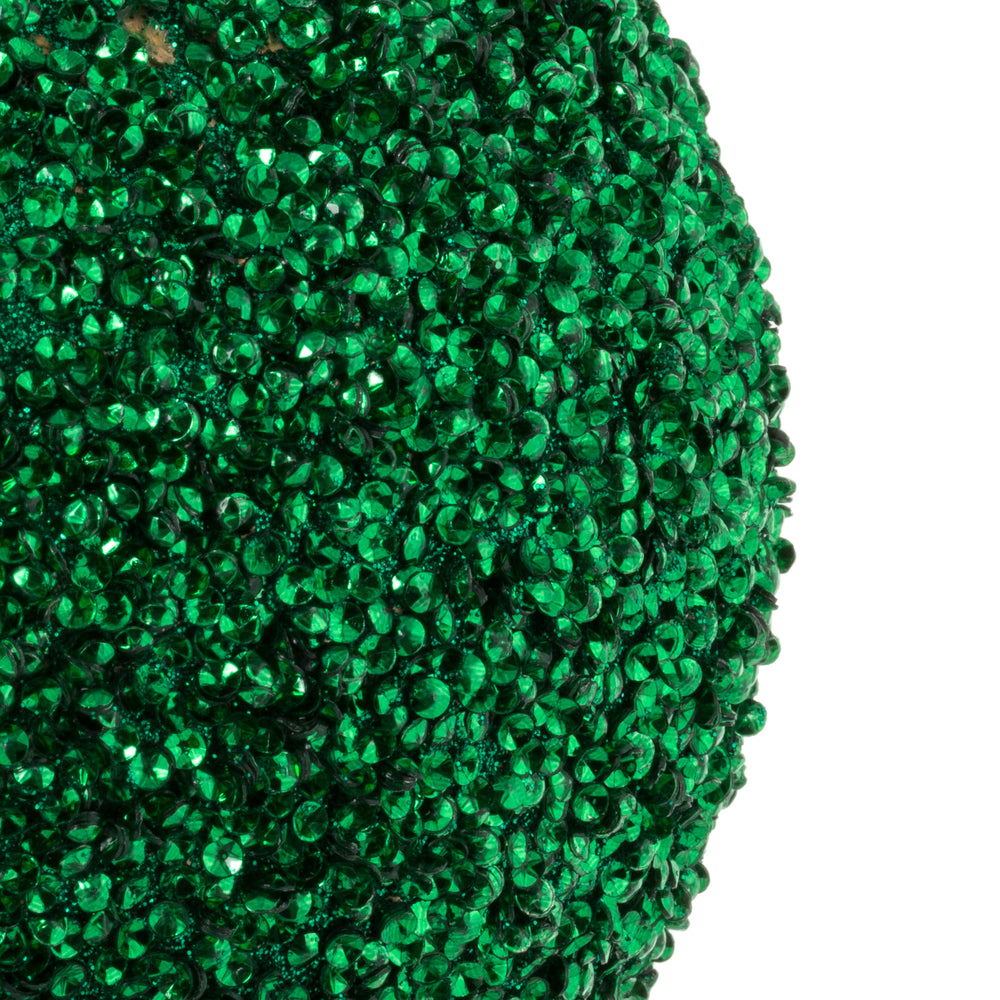 Vickerman 4.75" Seafoam Green Beaded Ball Ornament 6 per Bag
