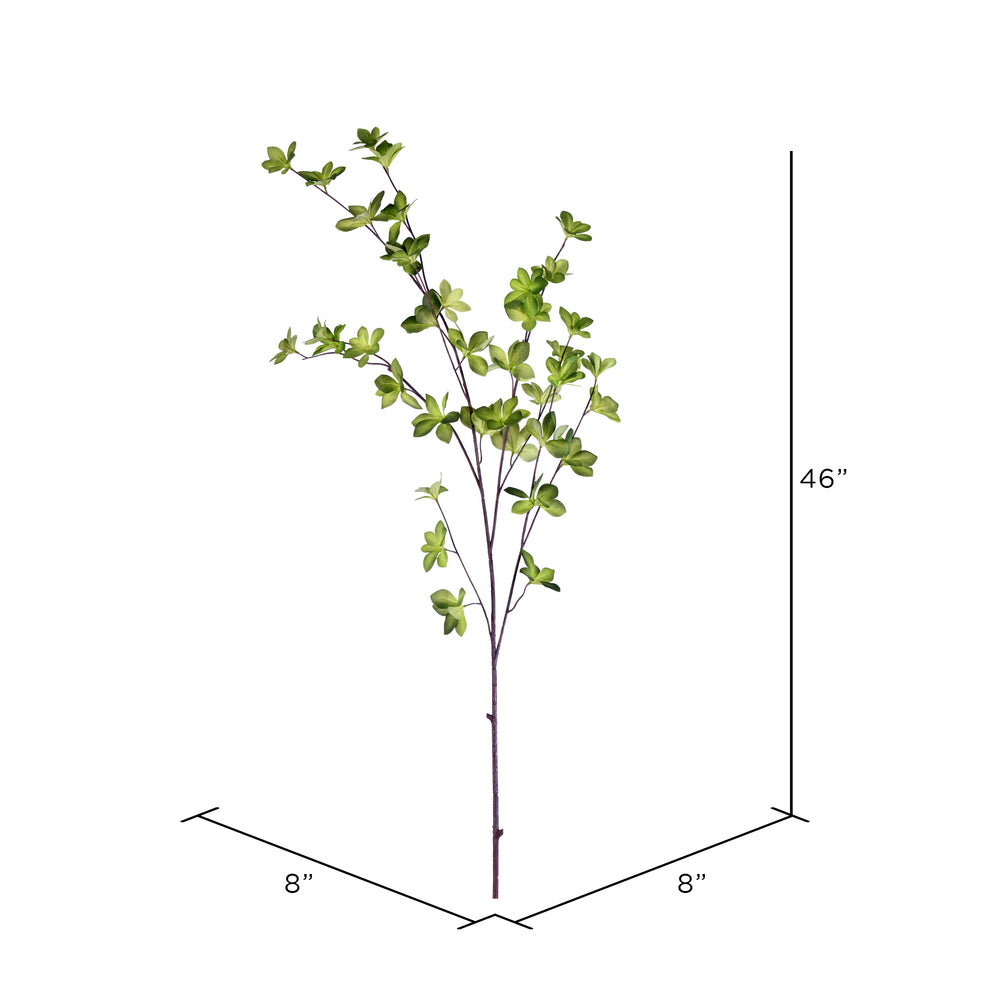 Vickerman 46" Artificial Green Leaf Spray. Includes 3 sprays per pack.