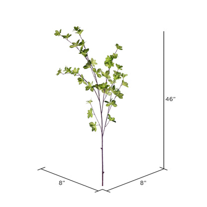 Vickerman 46" Artificial Green Leaf Spray. Includes 3 sprays per pack.