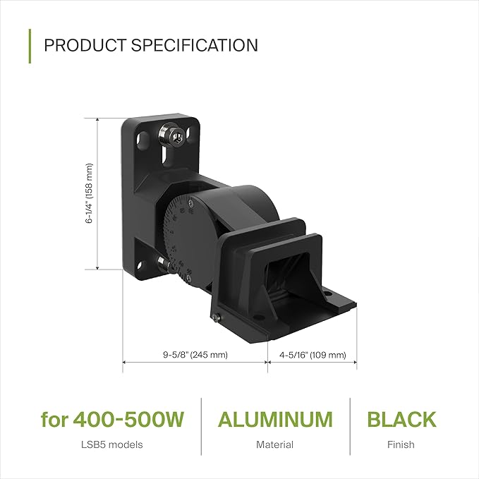ASD Lighting Adjustable Arm Mounting Bracket 400-500W Bronze