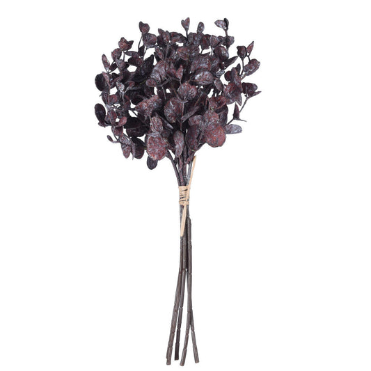 Vickerman 14" Red Artificial Eucalyptus Bundle 3 per bag.