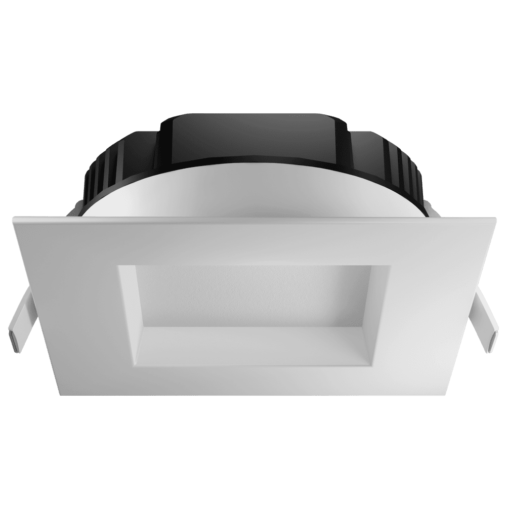 Goodlite 6 Inch LED Regress Square Slim Luminaire Wattage Selectable 28W, 18W, Or 10W, Selectable Color Temperature 27,30,35,41, Or 50K