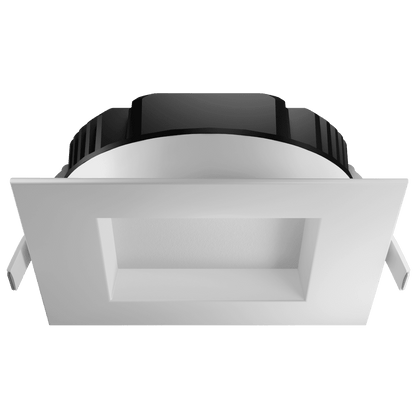 Goodlite 6 Inch LED Regress Square Slim Luminaire Wattage Selectable 28W, 18W, Or 10W, Selectable Color Temperature 27,30,35,41, Or 50K