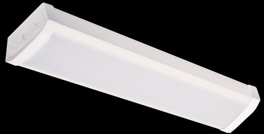 Westgate LED Economy Wrap-Around Fixtures, Commercial Indoor Lighting, 20W, 1600 Lumens, 3000K/4000K/5000K, White Finish, TRI-AC Dimmable