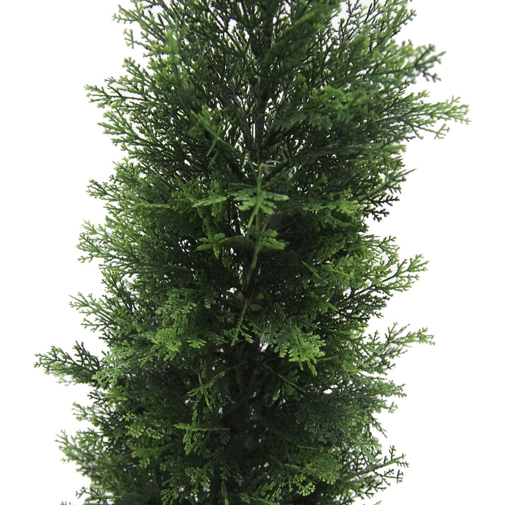 Vickerman 3' Artificial Potted Green Cedar Tree.