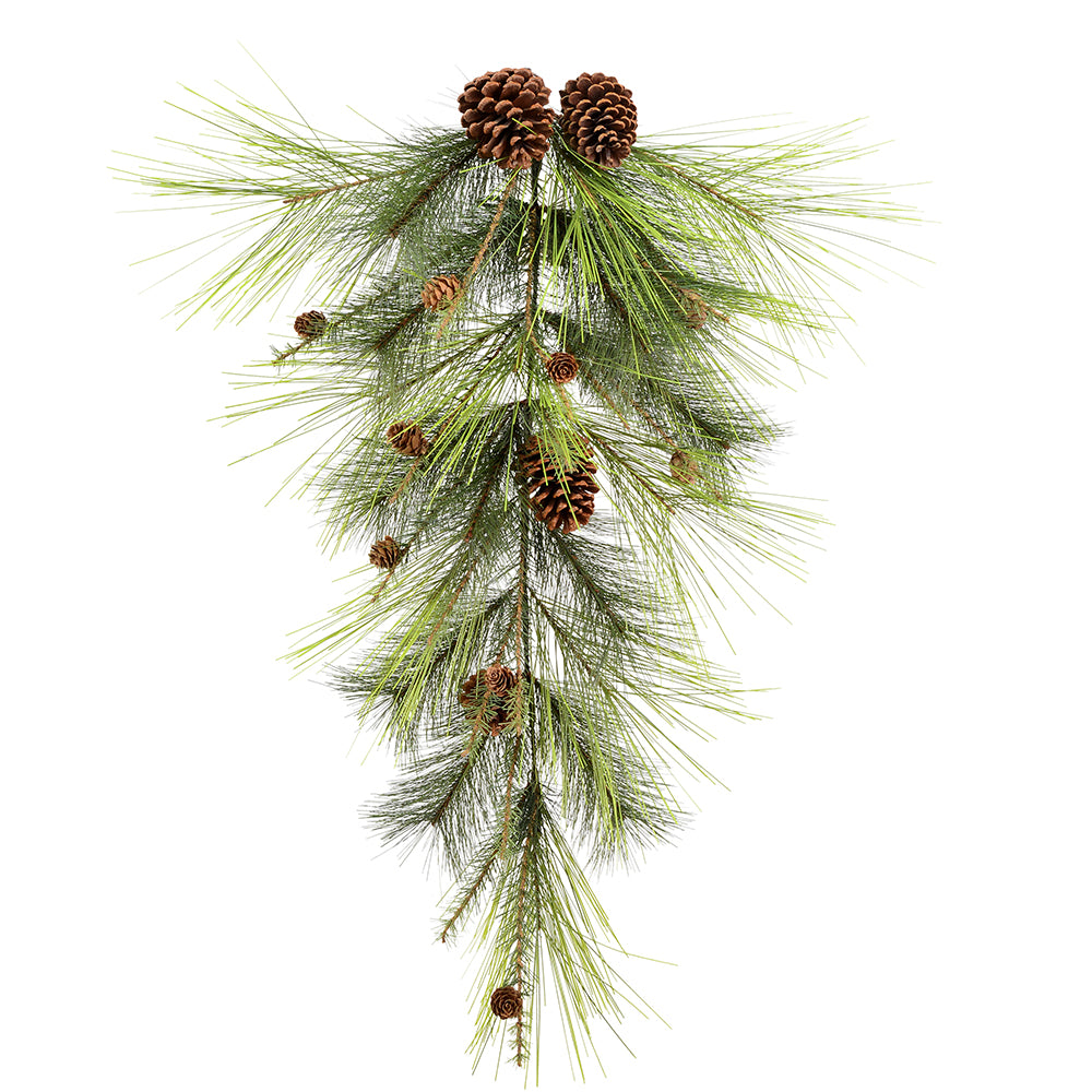 Vickerman 30" Larkspur Pine Artificial Christmas Teardrop Unlit