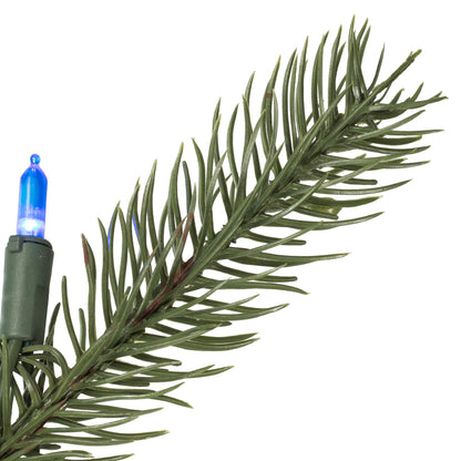 Vickerman 9' x 52" Balsam Spruce Slim Artificial Christmas Tree Multi-colored Dura-Lit LED lights