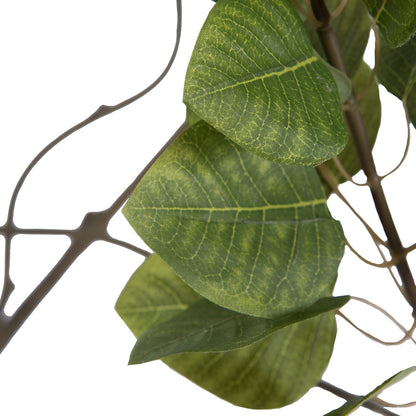 Vickerman 5' Artificial Green Potted Cotinus Coggygria Tree.