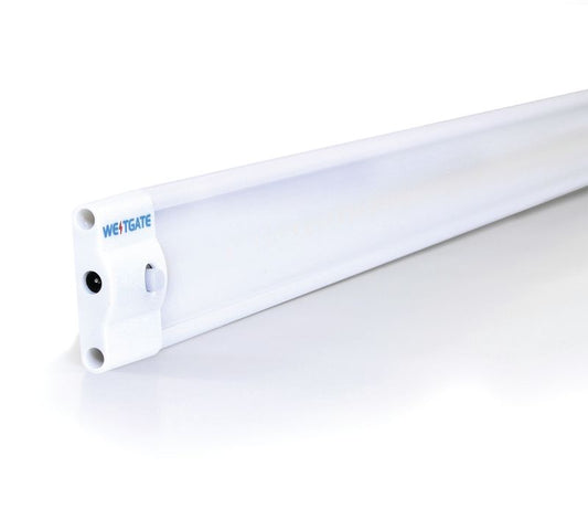 Westgate U/C LED 40", 10W 12V, 700 Lumens, Warm White 3000K, Undercabinet Lighting, 11W, 820 Lumens, 3000K, White Finish