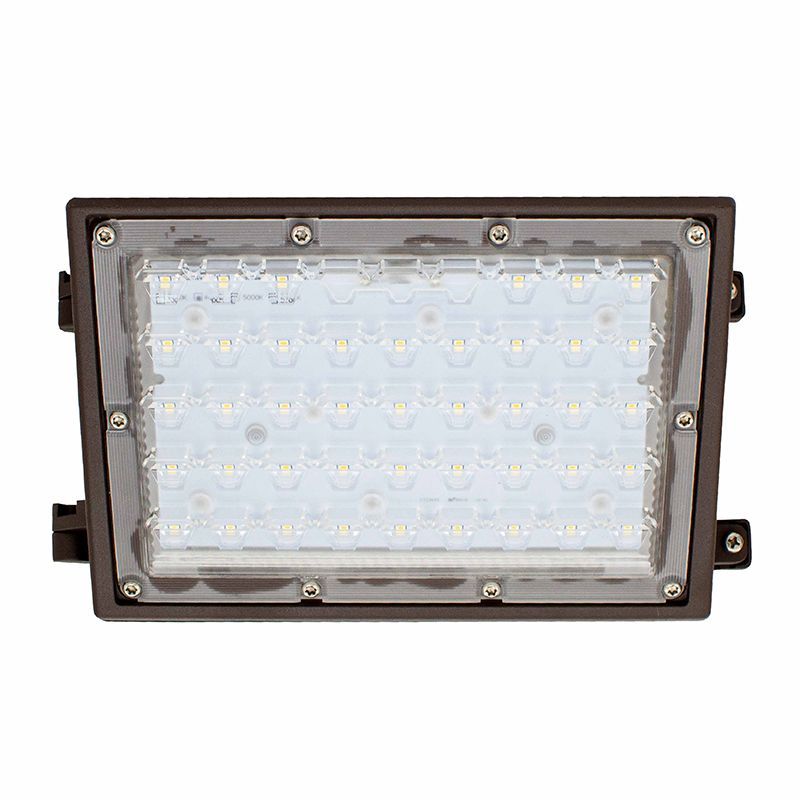 Westgate LED Non-Cutoff Wall Packs With Directional Optic Lens, Outdoor Lighting, 28W, 3780 Lumens, 5000K, Dark Bronze Finish