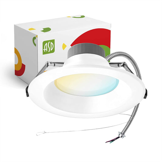ASD Lighting LED Commercial Downlight 10inch 20/30/40W 120-277V 0-10V Dimmable 2700/3000/3500/4000/5000K White UL ES