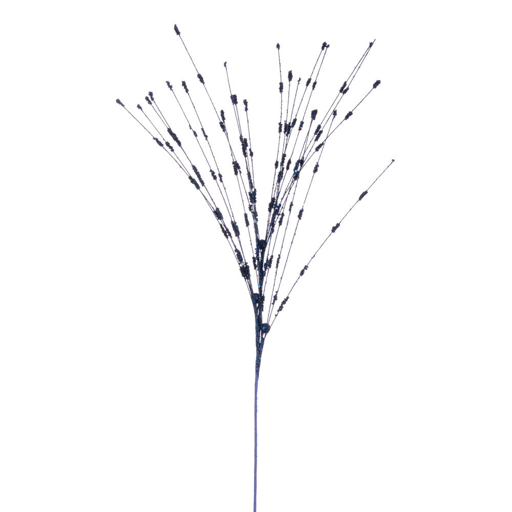 Vickerman 36" Midnight Blue Berry Glitter Spray 6 per bag.