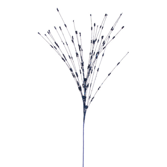 Vickerman 36" Midnight Blue Berry Glitter Spray 6 per bag.