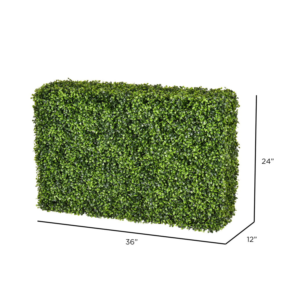 Vickerman 24" x 36" Artificial Green Boxwood Hedge.