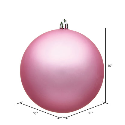 Vickerman 10" Pink Matte Ball Ornament