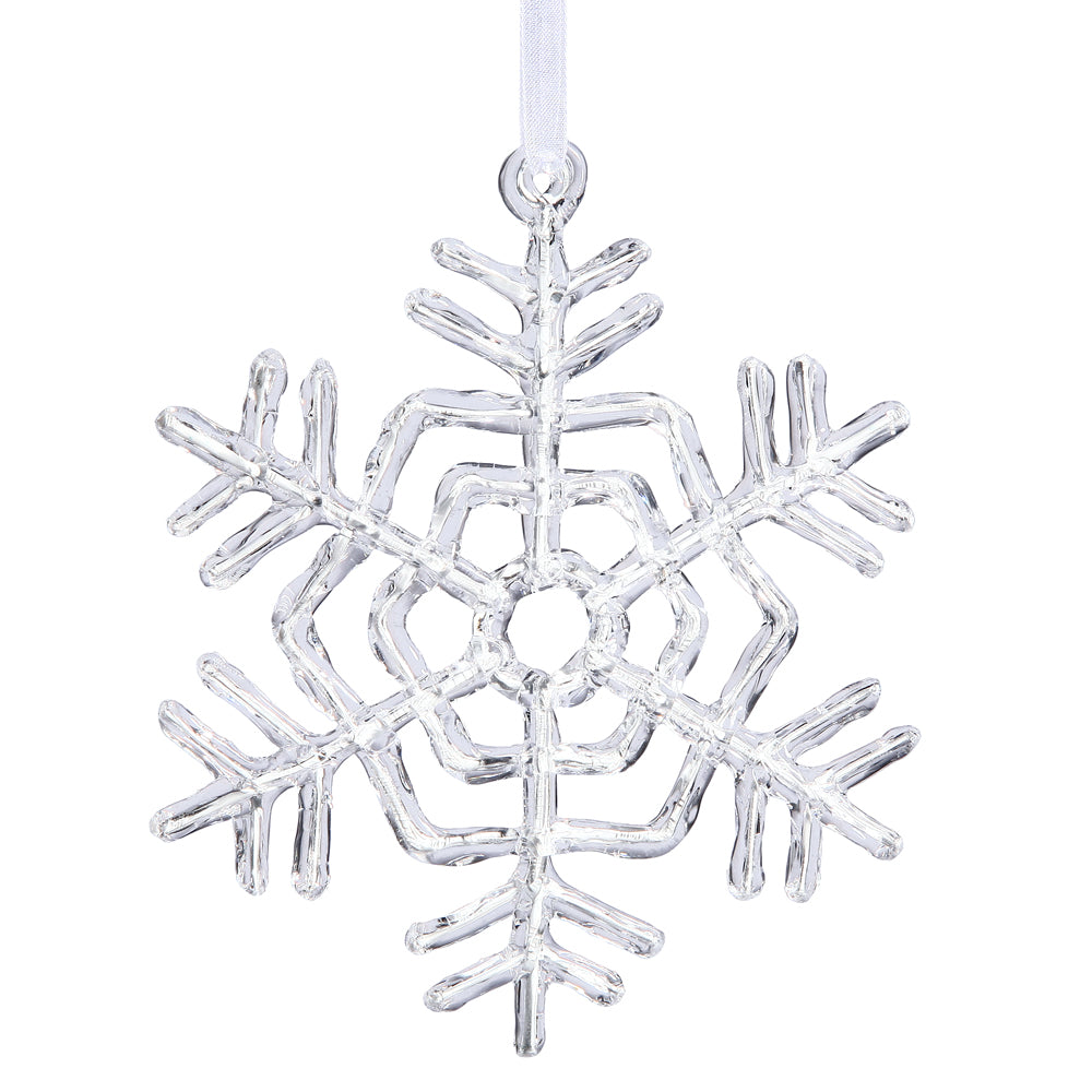 Vickerman 5" Clear Acrylic Snowflake Christmas Ornament
