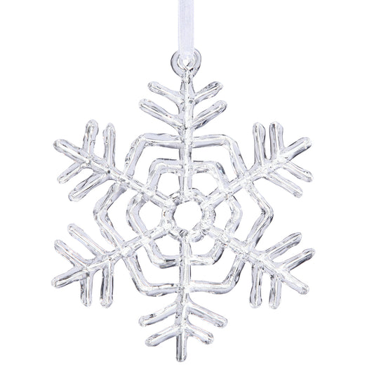 Vickerman 5" Clear Acrylic Snowflake Christmas Ornament